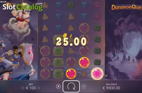 Οθόνη3. Dungeon Quest Κουλοχέρης