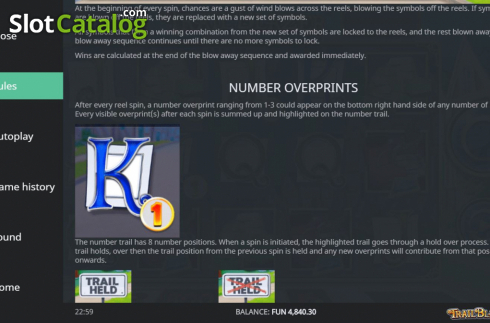 Οθόνη9. Trail Blazer (Northern Lights Gaming) Κουλοχέρης