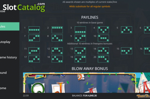Οθόνη8. Trail Blazer (Northern Lights Gaming) Κουλοχέρης
