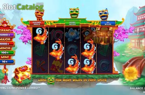 Οθόνη5. 3 Laughing Lions Power Combo Κουλοχέρης