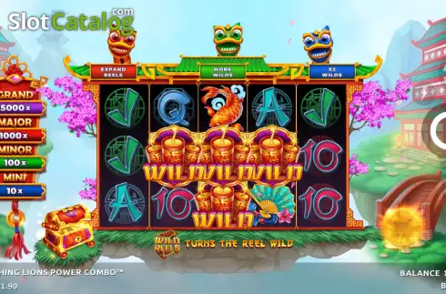 Οθόνη6. 3 Laughing Lions Power Combo Κουλοχέρης