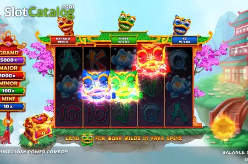 Οθόνη8. 3 Laughing Lions Power Combo Κουλοχέρης