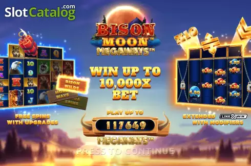 Οθόνη2. Bison Moon Megaways Κουλοχέρης