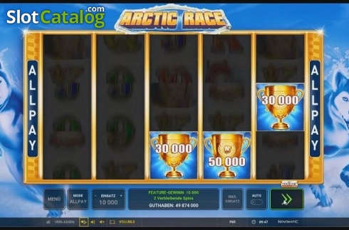 Οθόνη3. Arctic Race Κουλοχέρης 