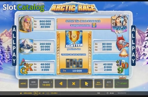 Οθόνη6. Arctic Race Κουλοχέρης 