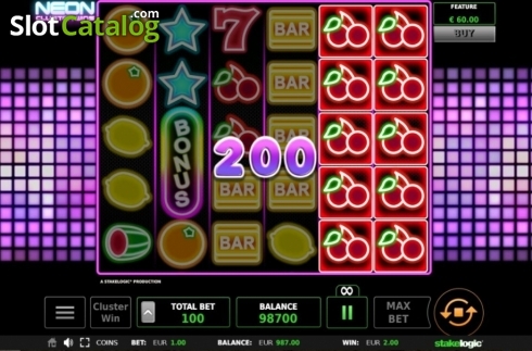 Οθόνη6. Neon Cluster Wins Κουλοχέρης