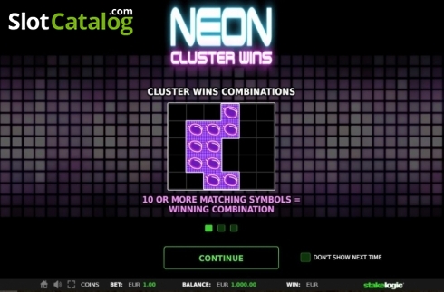 Οθόνη2. Neon Cluster Wins Κουλοχέρης