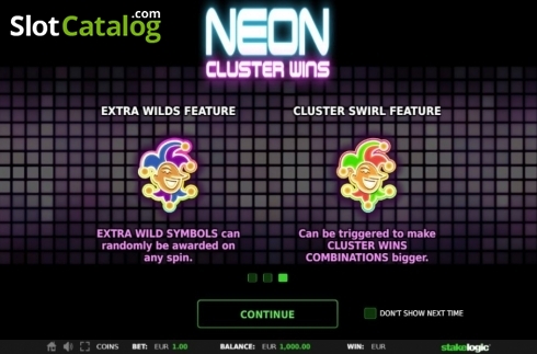 Οθόνη4. Neon Cluster Wins Κουλοχέρης