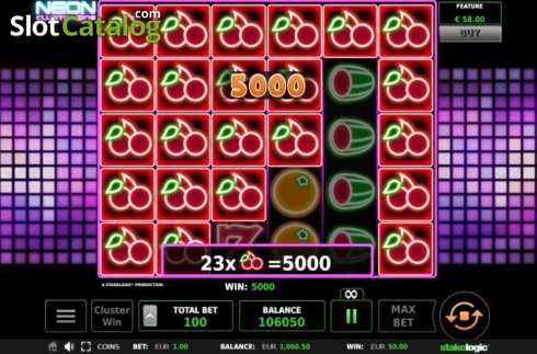 Οθόνη8. Neon Cluster Wins Κουλοχέρης