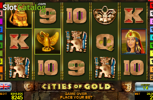 Οθόνη4. Cities of Gold (Novomatic) Κουλοχέρης