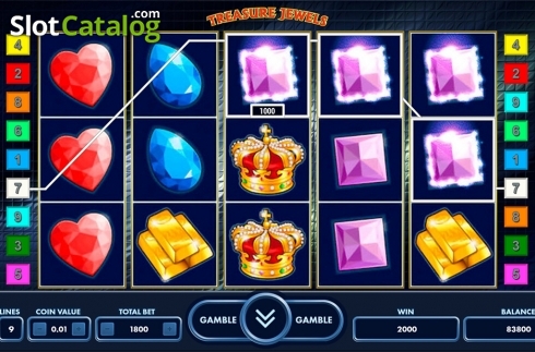 Οθόνη3. Treasure Jewels Κουλοχέρης