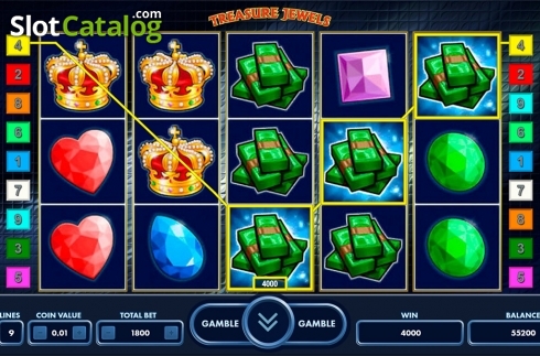 Οθόνη4. Treasure Jewels Κουλοχέρης