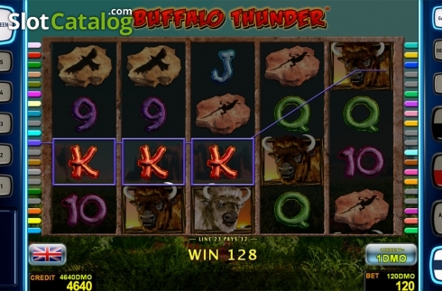 Οθόνη3. Buffalo Thunder Deluxe Κουλοχέρης