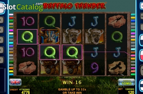 Οθόνη4. Buffalo Thunder Deluxe Κουλοχέρης