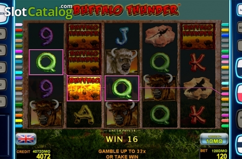 Οθόνη5. Buffalo Thunder Deluxe Κουλοχέρης