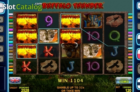 Οθόνη6. Buffalo Thunder Deluxe Κουλοχέρης
