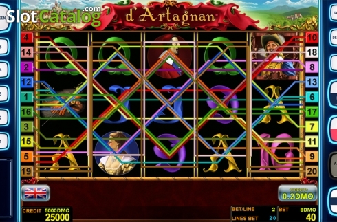 Οθόνη2. d'Artagnan Deluxe Κουλοχέρης 