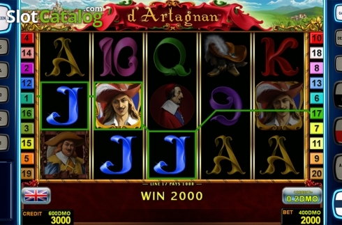 Οθόνη5. d'Artagnan Deluxe Κουλοχέρης 