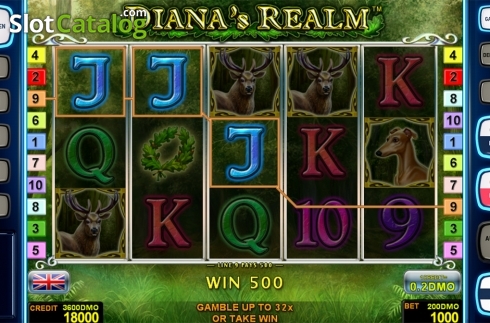 Οθόνη5. Dianas Realm Deluxe Κουλοχέρης