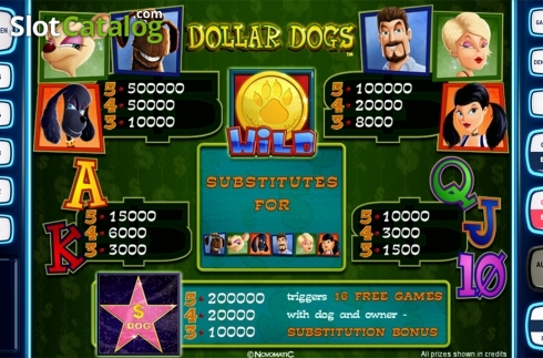 Οθόνη8. Dollar Dogs Deluxe Κουλοχέρης
