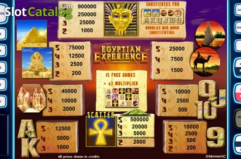 Οθόνη7. Egyptian Experience Deluxe Κουλοχέρης
