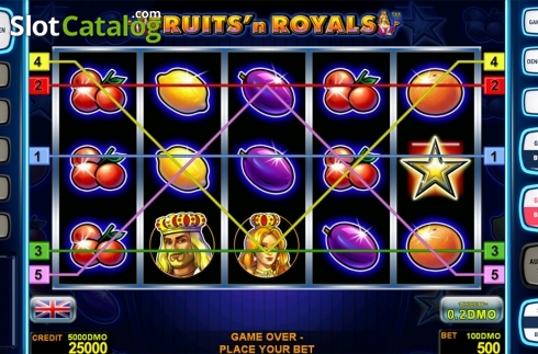 Οθόνη2. Fruits'n Royals Deluxe Κουλοχέρης