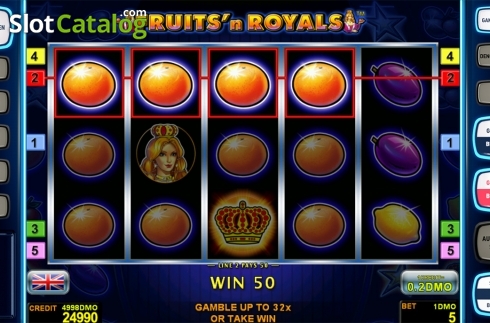 Οθόνη3. Fruits'n Royals Deluxe Κουλοχέρης