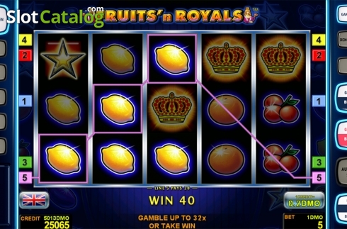 Οθόνη5. Fruits'n Royals Deluxe Κουλοχέρης