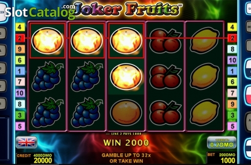 Οθόνη5. Joker Fruits Deluxe Κουλοχέρης 
