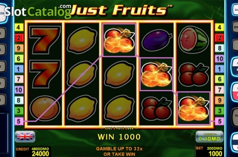 Οθόνη3. Just Fruits Deluxe Κουλοχέρης 