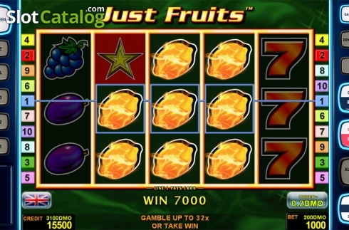 Οθόνη4. Just Fruits Deluxe Κουλοχέρης 