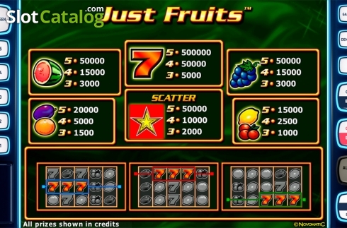 Οθόνη8. Just Fruits Deluxe Κουλοχέρης 