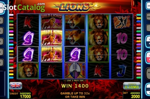 Οθόνη3. Lions Deluxe Κουλοχέρης