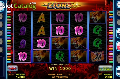 Οθόνη4. Lions Deluxe Κουλοχέρης