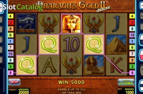 Οθόνη3. Pharaohs Gold 2 Deluxe Κουλοχέρης