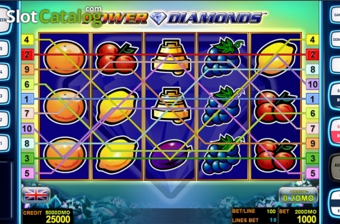 Οθόνη2. Power Diamonds Deluxe Κουλοχέρης