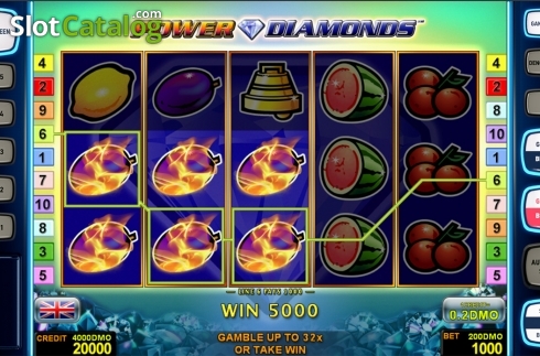Οθόνη3. Power Diamonds Deluxe Κουλοχέρης
