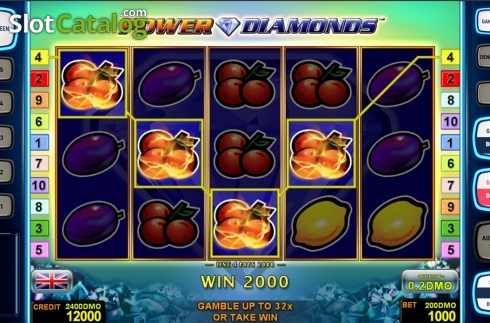 Οθόνη5. Power Diamonds Deluxe Κουλοχέρης