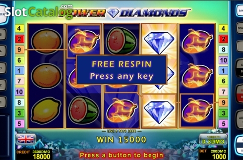 Οθόνη6. Power Diamonds Deluxe Κουλοχέρης
