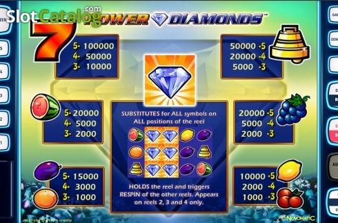 Οθόνη8. Power Diamonds Deluxe Κουλοχέρης