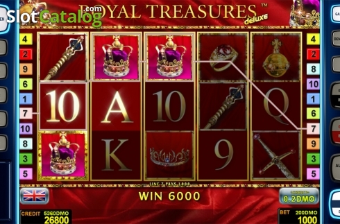 Οθόνη4. Royal Treasures Deluxe Κουλοχέρης