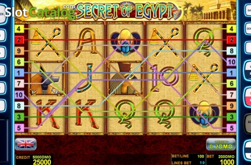 Οθόνη2. Secret Of Egypt Deluxe Κουλοχέρης 