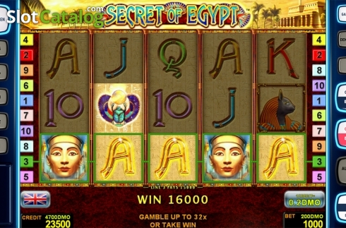 Οθόνη5. Secret Of Egypt Deluxe Κουλοχέρης 