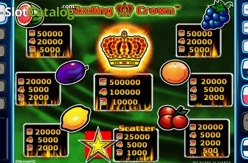 Οθόνη7. Sizzling Crown Deluxe Κουλοχέρης