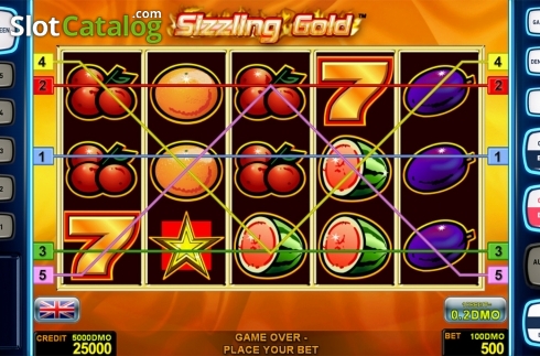 Οθόνη2. Sizzling Gold Deluxe Κουλοχέρης