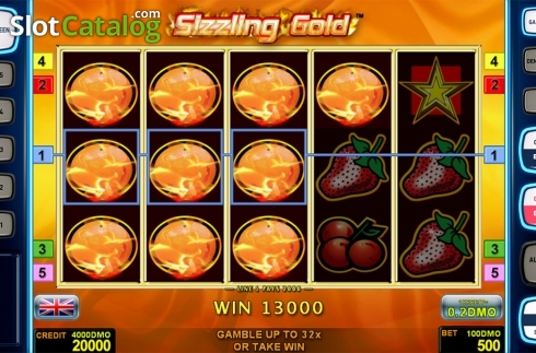 Οθόνη4. Sizzling Gold Deluxe Κουλοχέρης