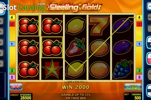 Οθόνη5. Sizzling Gold Deluxe Κουλοχέρης