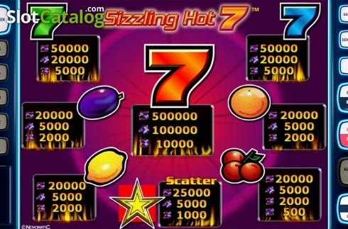 Οθόνη8. Sizzling Hot 7 Deluxe Κουλοχέρης