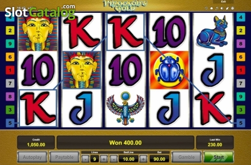 Οθόνη4. Pharaoh's Gold (Novomatic) Κουλοχέρης