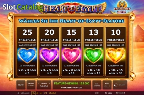 Οθόνη6. Heart of Egypt Κουλοχέρης